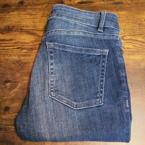 DL1961 Jeans 25 Mara Straight Ankle Instasculpt Ravine Mid Rise Fray Hem Stretch - Picture 3 of 13